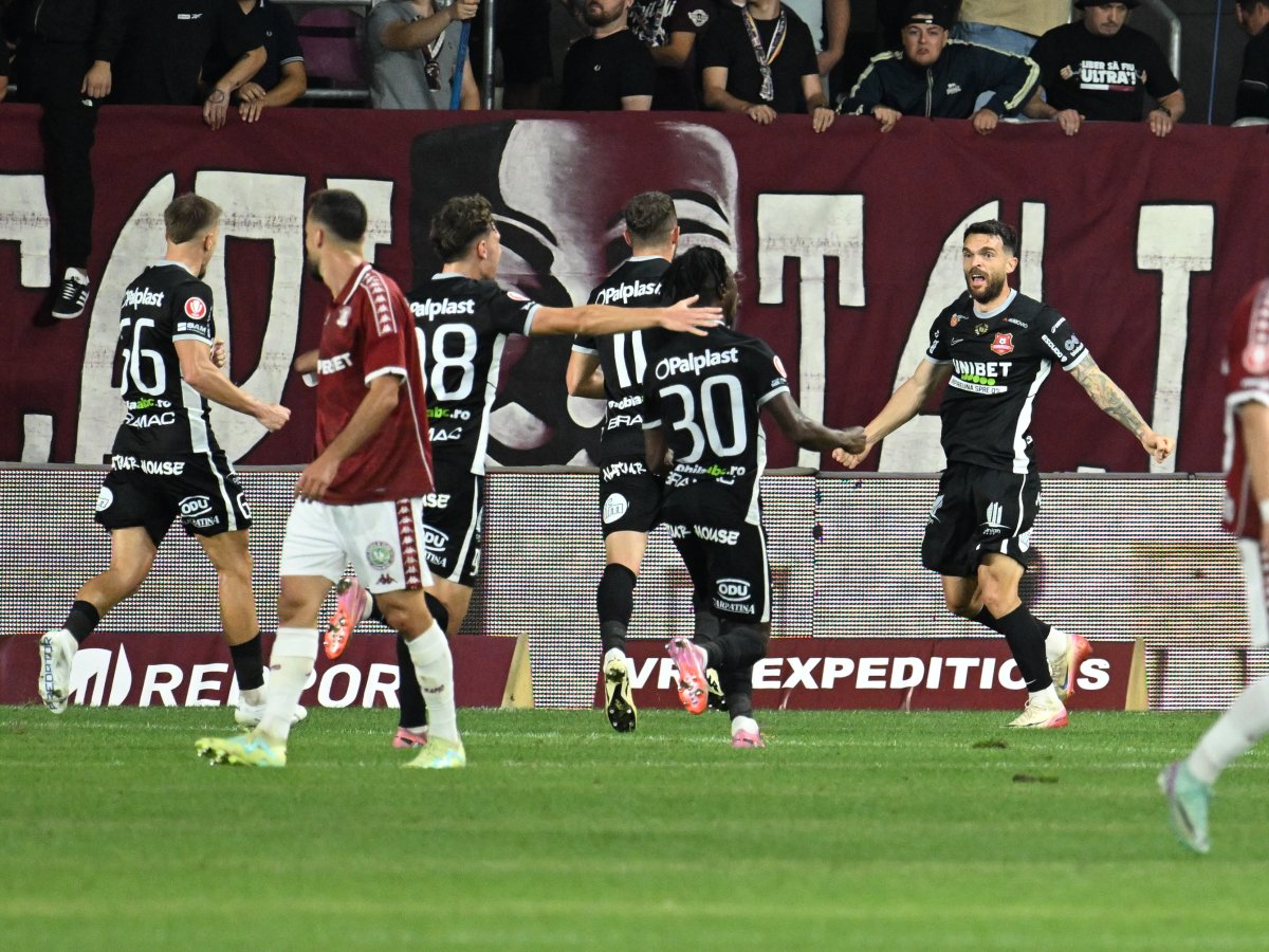 Hermannstadt a obținut o victorie împotriva lui Rapid, scor 2-1, în etapa precedentă