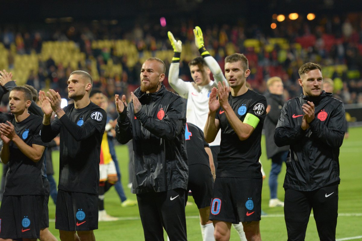 Jucătorii de la FCSB au sărbătorit victoria cu Go Ahead Eagles