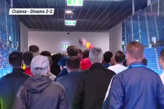 Tensiuni în Bănie, după Universitatea Craiova - Dinamo 2-2! S-a lăsat cu scandal pe culoar