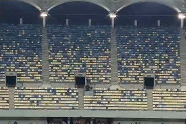 Tribunele au fost mai degrabă goale la meciul dintre FCSB şi Oţelul