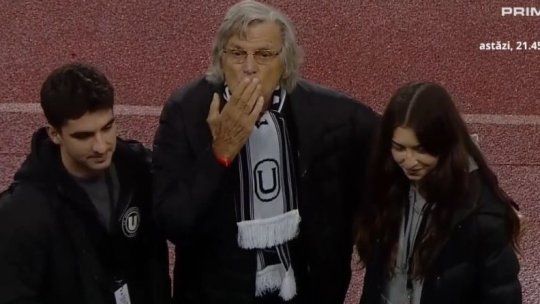 Moment inedit pe Cluj Arena! Florin Piersic și-a făcut apariția pe teren, iar ”Mărgelatu” în tribune