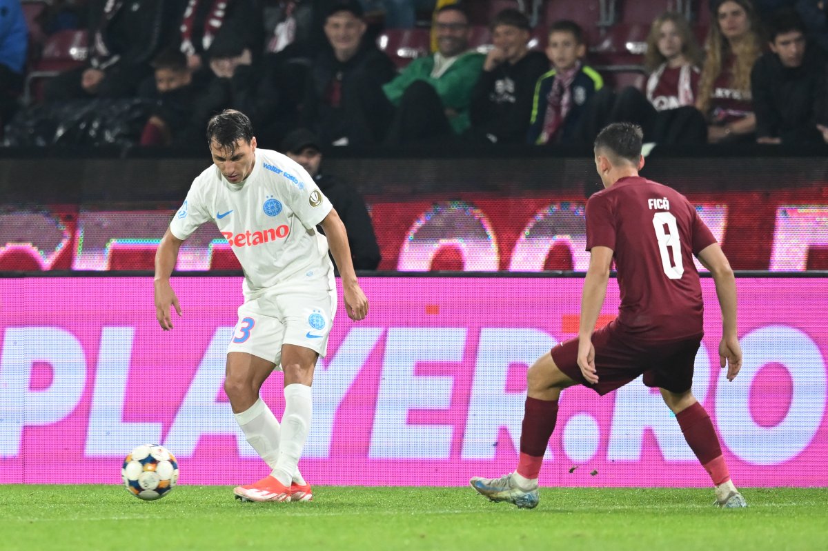 Risto Radunovic a jucat 45 de minute în meciul cu CFR Cluj