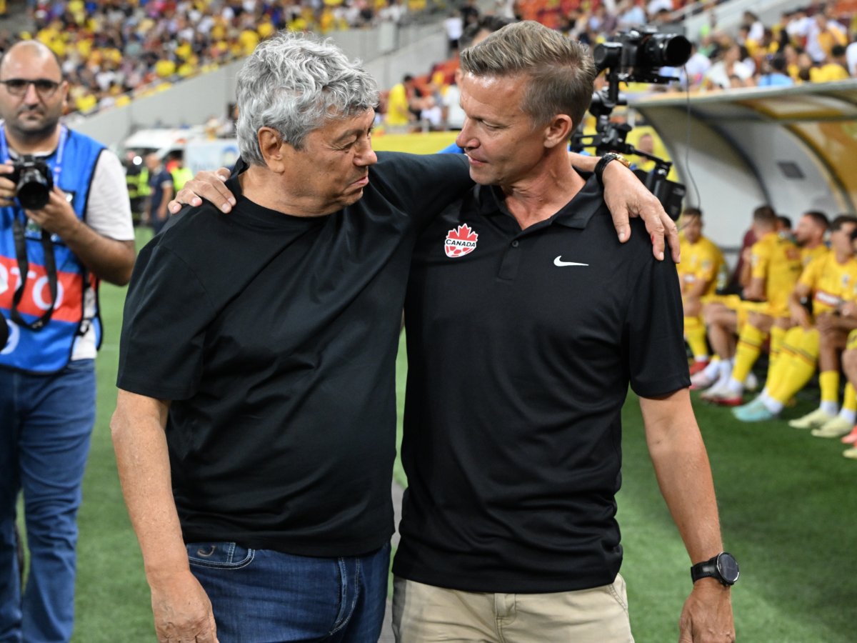 Selecționerul Canadei, mesaj ironic pentru FRF, la finalul meciului: ”Hai, românilor...”. Ce i-a urat lui Lucescu