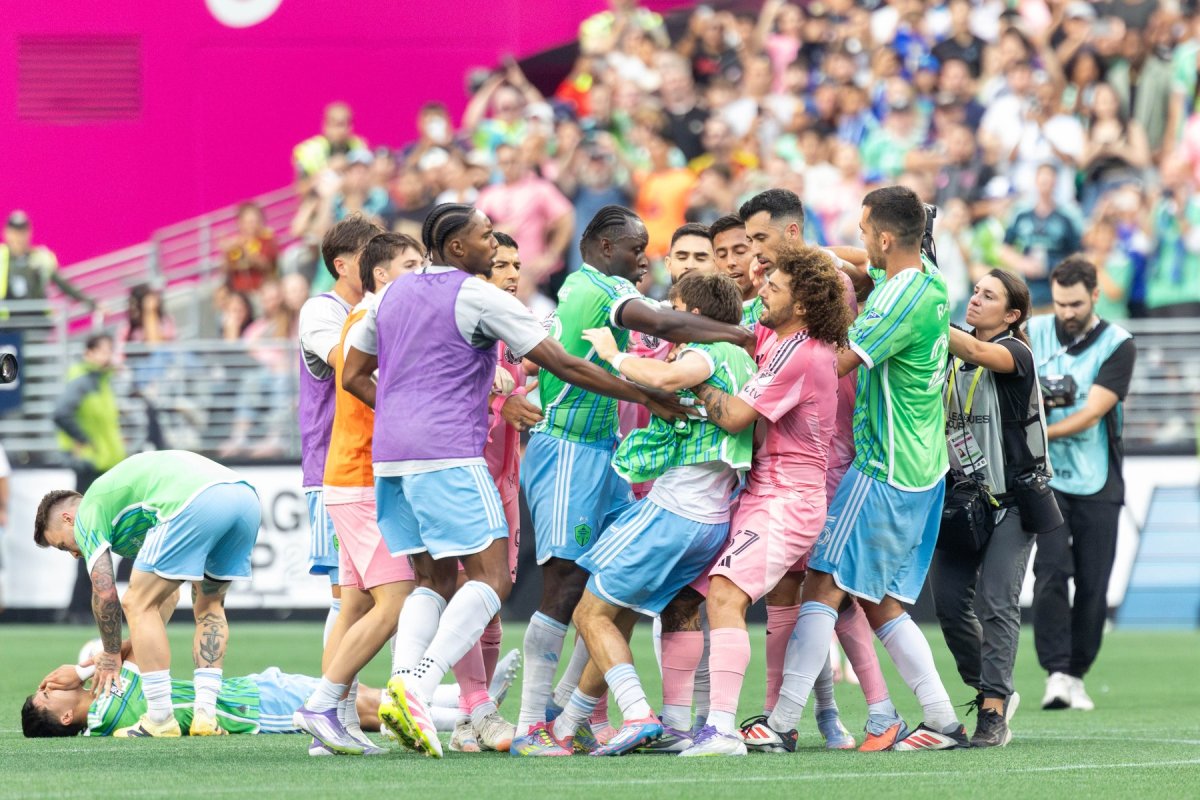 Altercația în finala dintre Inter Miami - Seattle Sounders