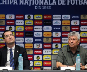 Scene neverosimile cu Mircea Lucescu! A spus «noapte bună» și a dat să se ridice, dar Burleanu l-a oprit: ”Vine autocarul să plecăm, dumneavoastră ați făcut programul”