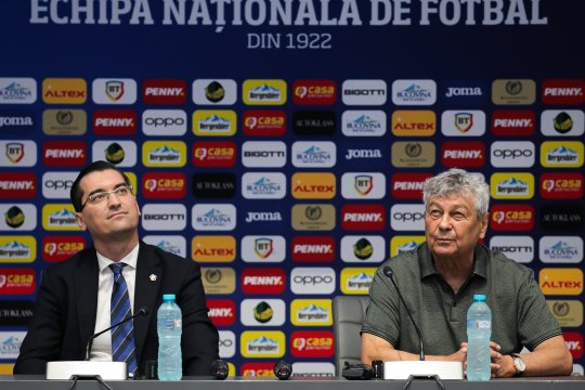 Scene neverosimile cu Mircea Lucescu! A spus «noapte bună» și a dat să se ridice, dar Burleanu l-a oprit: ”Vine autocarul să plecăm, dumneavoastră ați făcut programul”