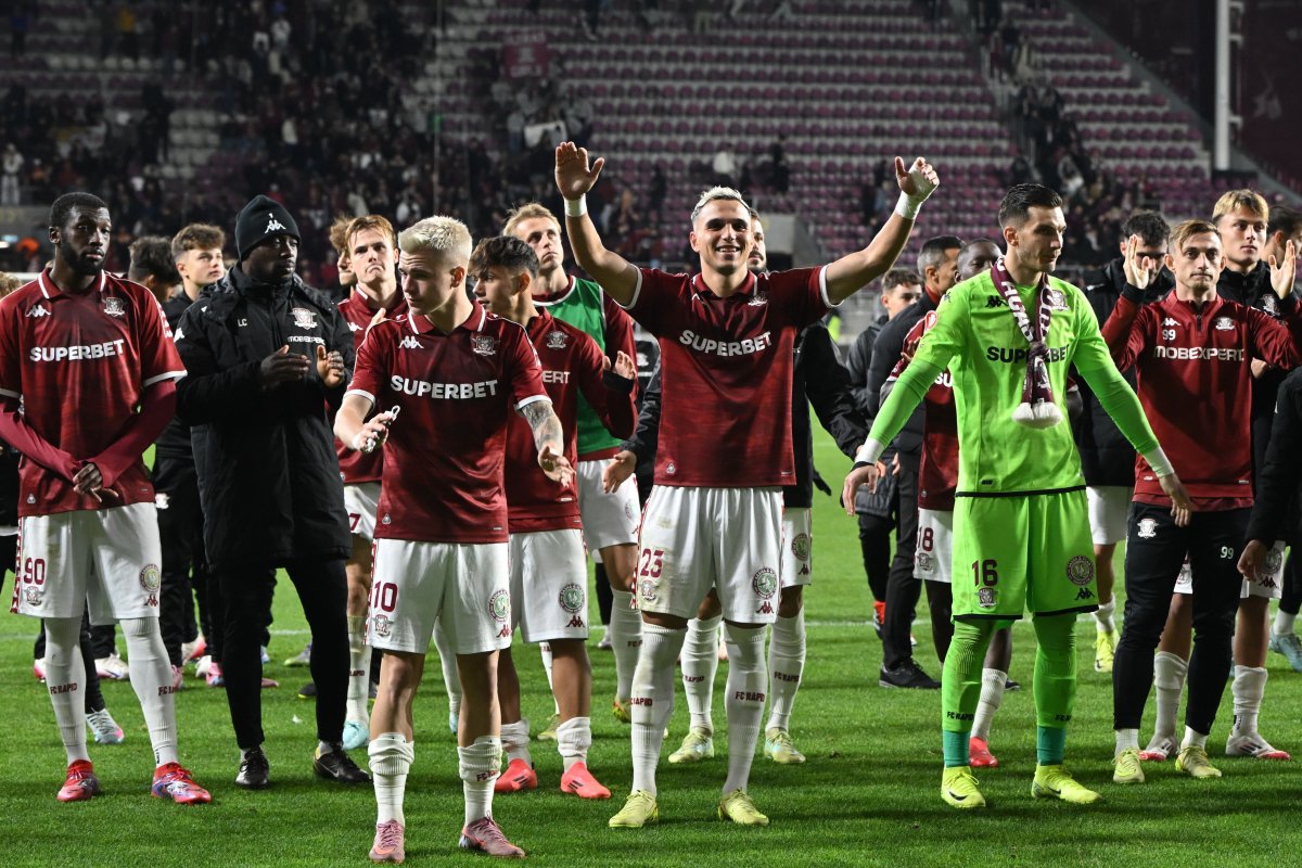 Rapid ocupă locul secund în SuperLiga, cu 39 de puncte