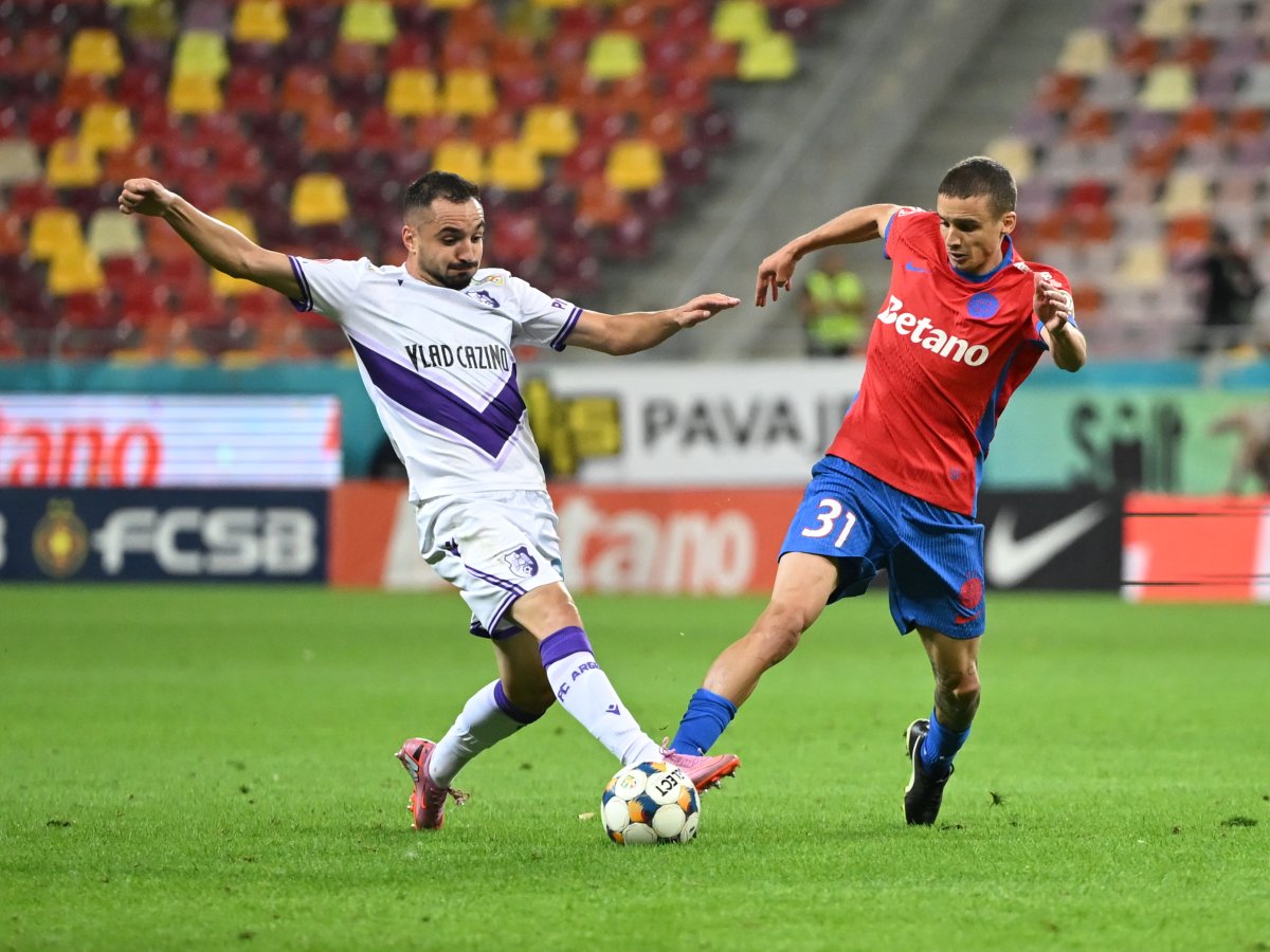 FC Argeș s-a impus în tur împotriva celor de la FCSB, scor 2-0