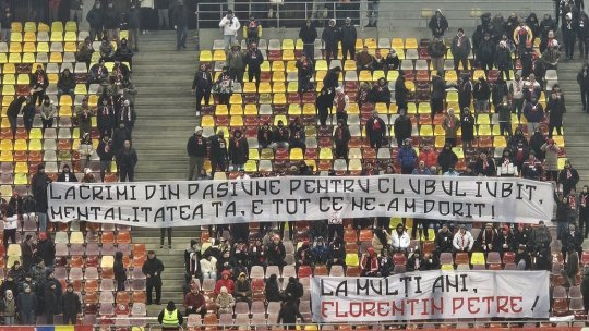 Mesaj special al fanilor lui Dinamo pentru Florentin Petre! Apariție-surpriză pe Arena Națională