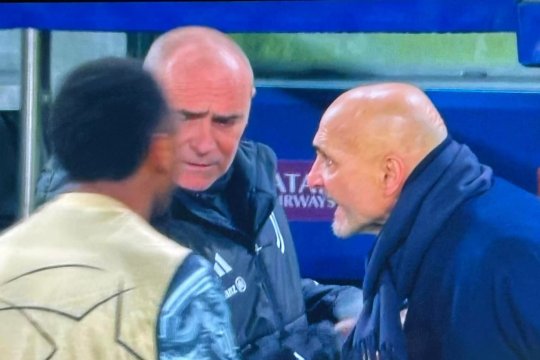 Moment incredibil în Champions League! Spalletti și-a pălmuit un jucător în timpul meciului Juventus - Benfica