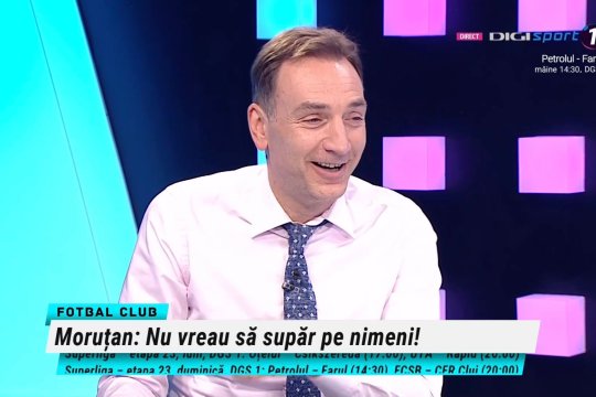 Radu Naum a auzit ce a spus Olimpiu Moruțan și l-a ironizat pe noul jucător al Rapidului: ”Superelegant! E foarte frumoasă povestea asta”