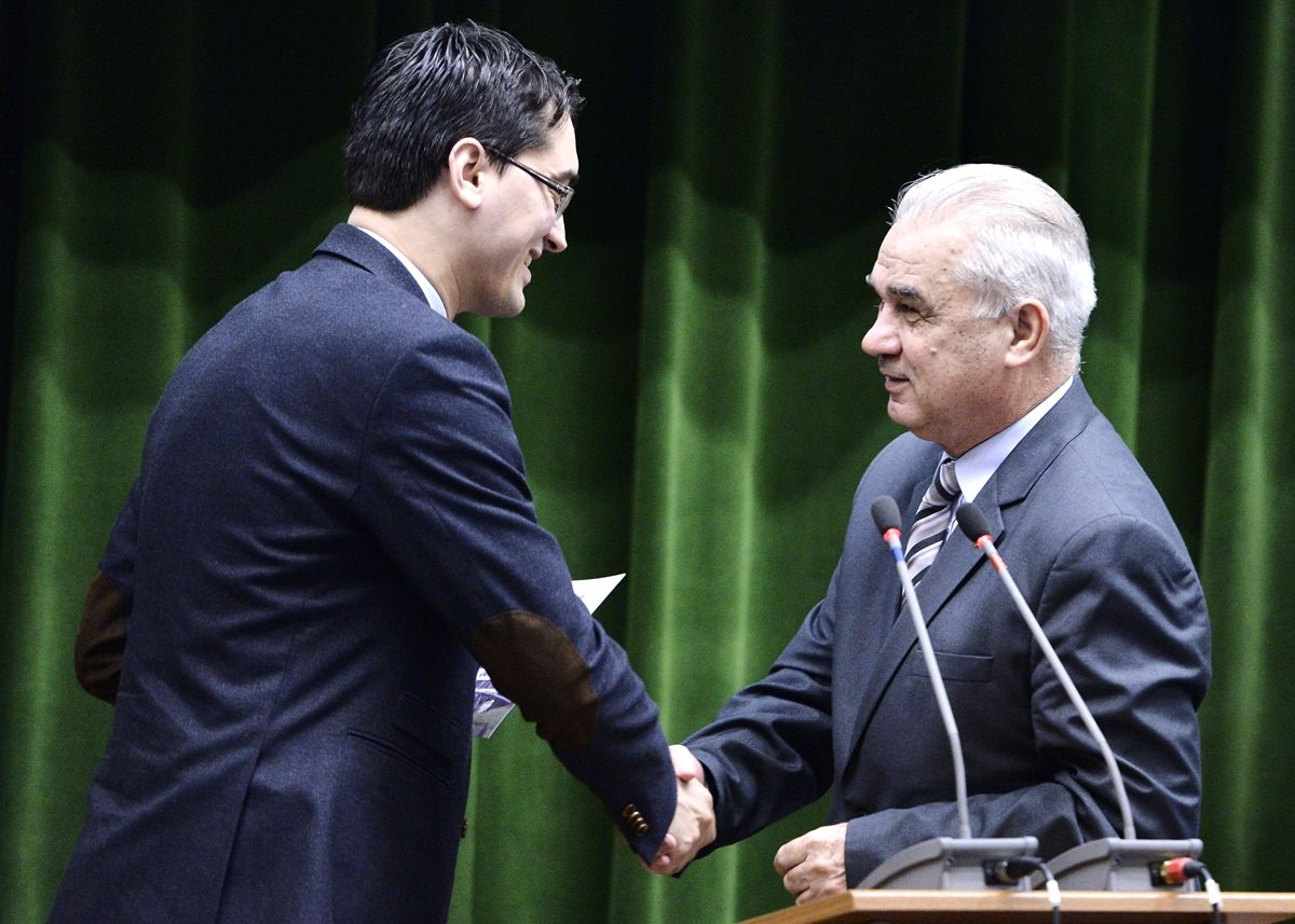 Răzvan Burleanu, în 2014, în primele luni de mandat de președinte al FRF