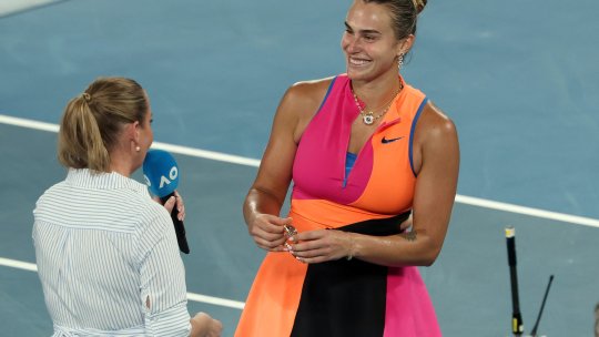 Sabalenka i-a cerut iubitului ei să părăsească arena înainte să răspundă la o întrebare despre Alcaraz: ”Ce i-aș da?”