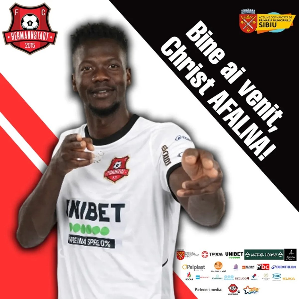 Christ Afalna a semnat pe un sezon și jumătate cu Hermannstadt