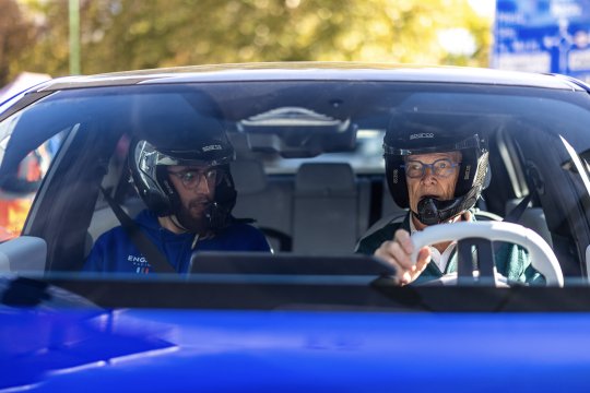 Ari Vatanen, spectacol la Poiana Brașov cu noul BMW i3