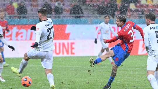 FCSB - Csikszereda 1-0. Trei puncte mari pentru campioana României, care privește cu jind la play-off