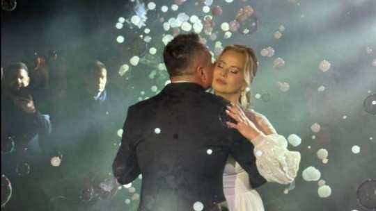 ”A treia oară cu noroc”. Florentin Petre s-a căsătorit de Valentine’s day. Imagini inedite de la petrecere