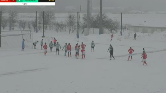 CS Dinamo - Sepsi, meci de coșmar la Buftea! Zăpada și viscolul au dat peste cap Liga 2