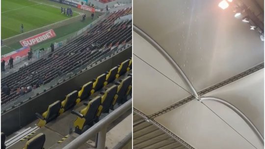 Plouă în loja Arenei Naționale! Probleme majore pentru stadionul de 230 milioane de euro