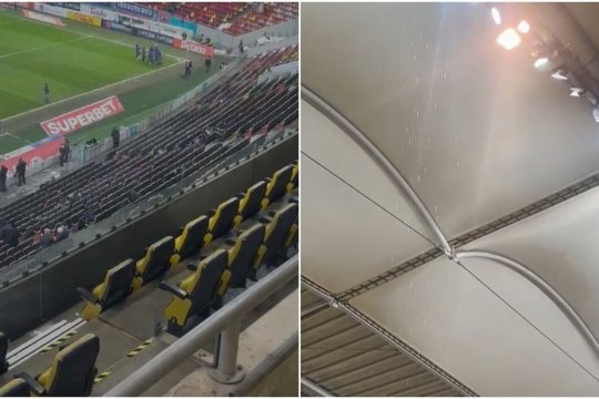 Plouă în loja Arenei Naționale! Probleme majore pentru stadionul de 230 milioane de euro