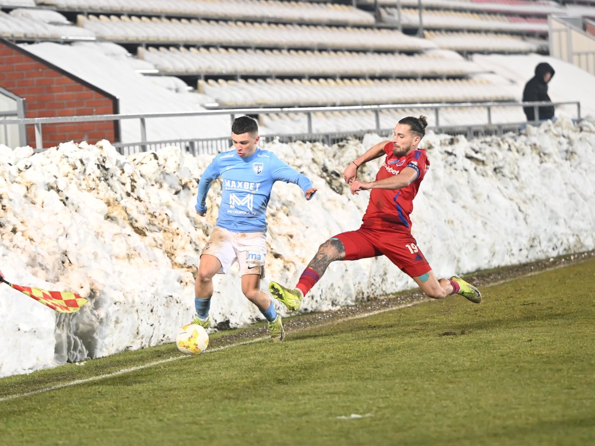 Steaua a pierdut primul meci din 2026, 0-2 la Voluntari, disputat în niște condiții speciale