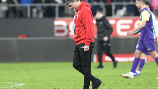 Adrian Mihalcea știe unde au greșit jucătorii săi în eșecul cu CFR: ”E al doilea meci acasă când se întâmplă”