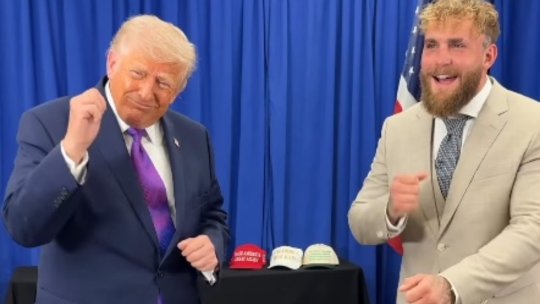 Întâlnire neverosimilă între Donald Trump și Jake Paul: ”El m-a învățat curajul”. Cei doi au dansat împreună, iar videoclipul a devenit viral pe internet