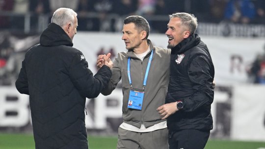 Costel Gâlcă jubilează după ce Rapid a urcat pe prima poziție: ”Nu a fost ușor, mai ales că au condus de două ori”