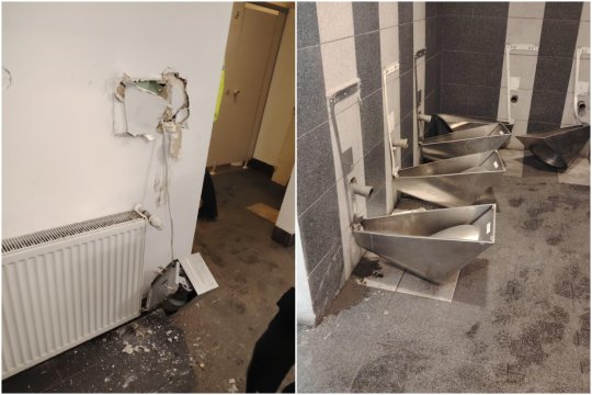 Imagini scandaloase! Acte de vandalism ale fanilor CFR-ului la Cluj Arena: ce au putut să lase în urmă