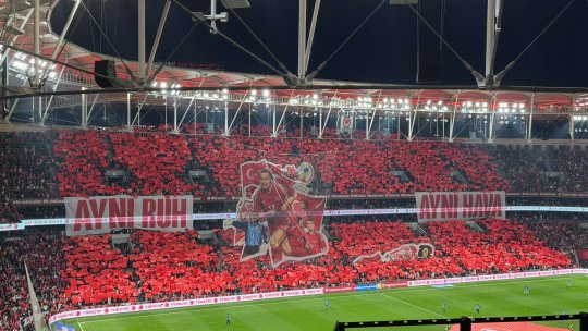 Scenografie specială pregătită de turci pentru meciul cu România: ”Același spirit, aceeași atmosferă”