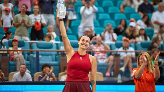 Arina Sabalenka a câștigat turneul de la Miami, după o finală disputată cu Coco Gauff