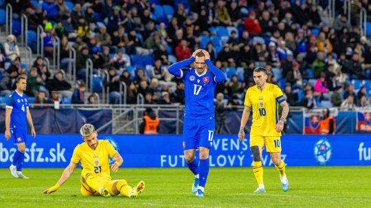 Slovacia - România 2-0, ACUM pe iAMsport.ro. Gafă halucinantă a lui Aioani!