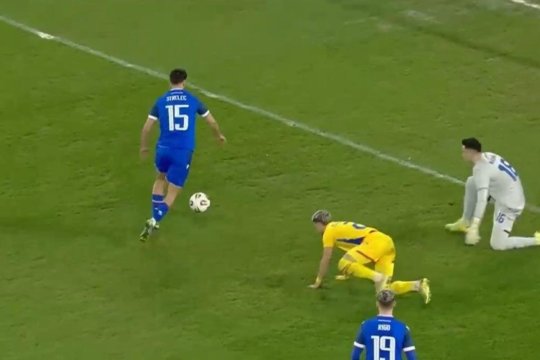 Aioani, debut de coșmar la națională! A gafat și a luat gol la 19 secunde după ce a intrat pe teren