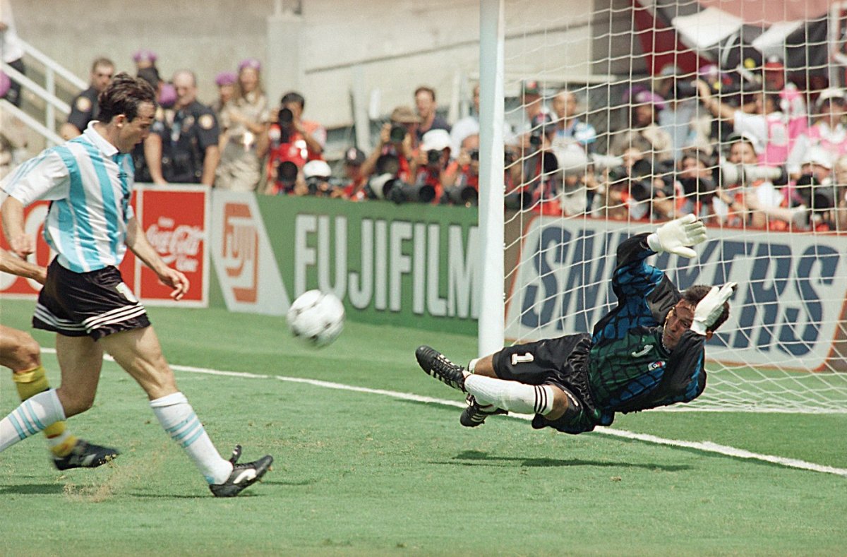 Florin Prunea, în timpul meciului cu Argentina