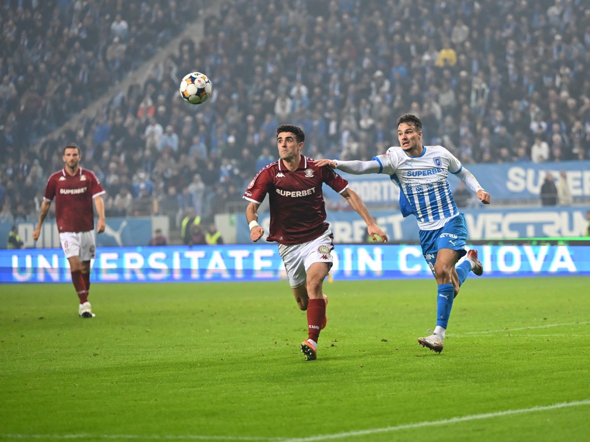 Rapid și Craiova au remizat în partida tur, scor 2-2