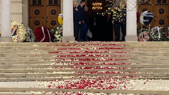 Înmormântarea lui Mircea Lucescu. A început slujba de la Biserica Sfântul Elefterie