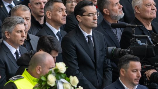 Cum l-a numit Răzvan Burleanu pe Mircea Lucescu la sfârșitul slujbei de înmormântare: ”Înainte de toate, el asta a fost”