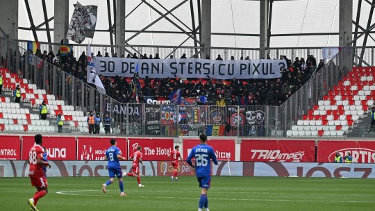 Peluza Sud a Stelei, mesaj șocant: ”Mircea, ia-l și pe Gigi!”