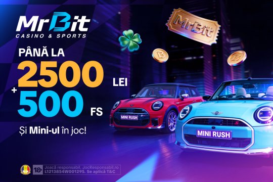 Mini Rush la MrBit: 950.000 de lei în premii și extrageri zilnice (P)