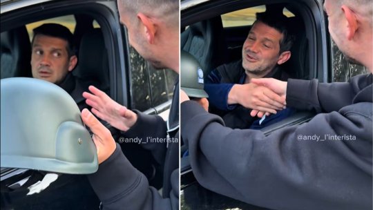 Gest surprinzător pentru Cristi Chivu! Un suporter i-a oferit o cască norocoasă: ”Un simbol al muncii pe care ați depus-o pentru Inter!”