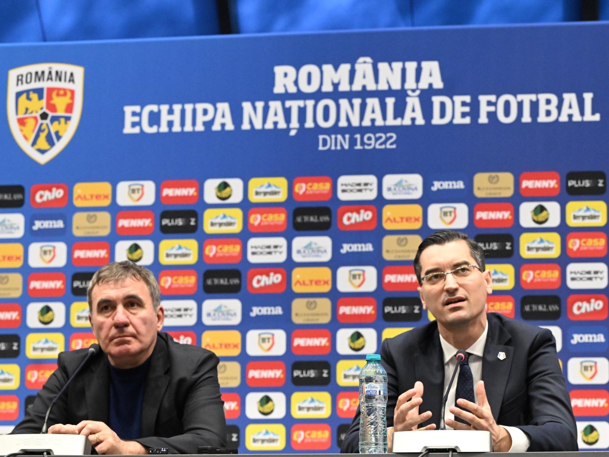 Gică Hagi și Răzvan Burleanu, președintele FRF
