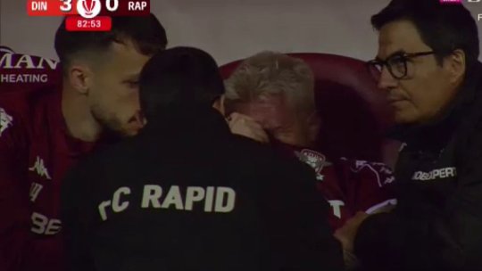 Claudiu Petrila a plâns în hohote după ce a părăsit accidentat derby-ul cu Dinamo
