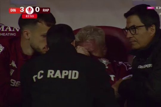 Claudiu Petrila a plâns în hohote după ce a părăsit accidentat derby-ul cu Dinamo