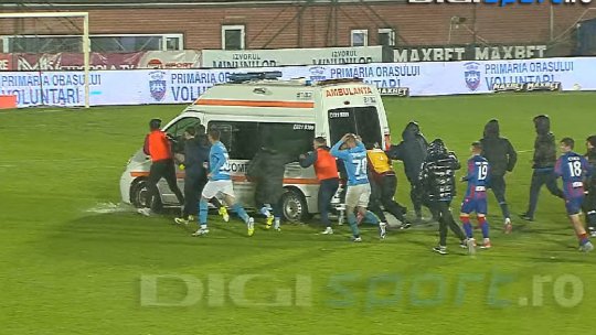 Imagini șocante la Voluntari, după ce Gîț a suferit o accidentare HORROR!