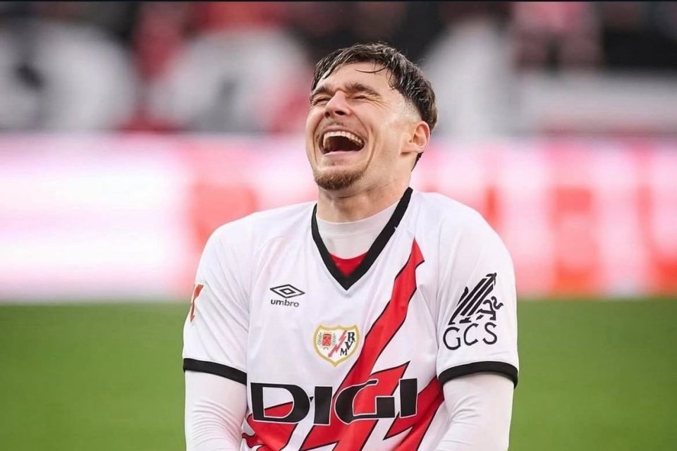 Andrei Rațiu este printre cei mai buni jucători de la Rayo Vallecano