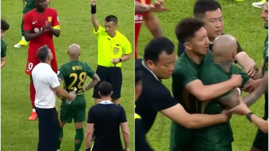 Mitriță, eliminare stupidă! A tras un adversar de păr, apoi a fost dus cu forța la vestiare