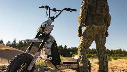 Trotinetele electrice au ajuns și pe front!