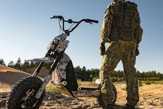 Trotinetele electrice au ajuns și pe front! (VIDEO)