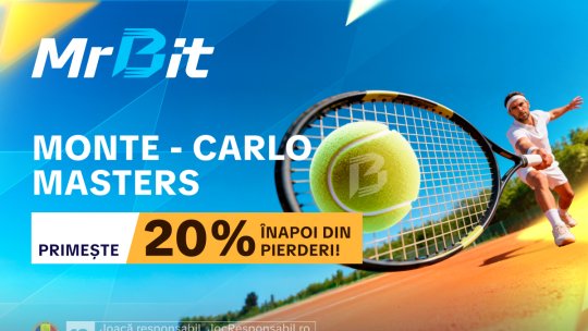 Monte-Carlo Masters: promoția MrBit cu pariu gratuit până la 100 lei (P)