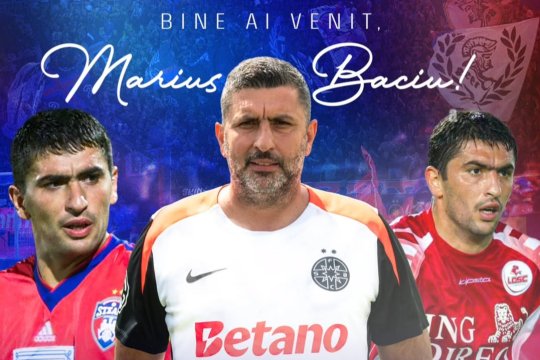 OFICIAL | FCSB l-a prezentat pe Marius Baciu. Ce staff va avea noul antrenor al roș-albaștrilor
